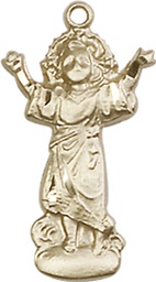 [0829GF] 14kt Gold Filled Divino Nino Medal