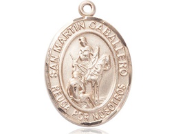 [7200SPGF] 14kt Gold Filled San Martin Caballero Medal