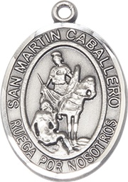 [7200SPSS] Sterling Silver San Martin Caballero Medal
