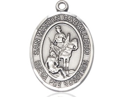 [7200SPSS] Sterling Silver San Martin Caballero Medal