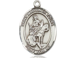 [7200SS] Sterling Silver Saint Martin of Tours Medal