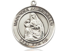 [7203RDSS] Sterling Silver Madonna del Ghisallo Medal