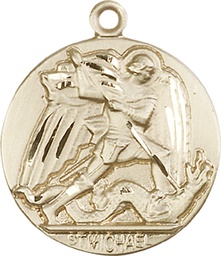 [0840GF] 14kt Gold Filled Saint Michael the Archangel Medal
