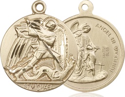 [0841GF] 14kt Gold Filled Saint Michael the Archangel Medal