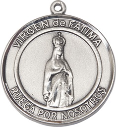 [7205RDSPSS] Sterling Silver Virgen de Fatima Medal