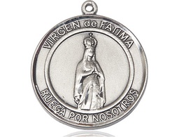 [7205RDSPSS] Sterling Silver Virgen de Fatima Medal