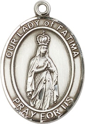 [7205SS] Sterling Silver Our Lady of Fatima Medal