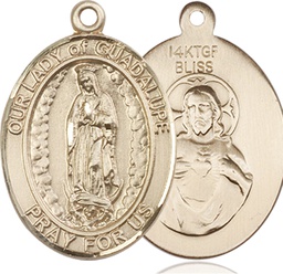 [7206GF] 14kt Gold Filled Our Lady of Guadalupe Medal