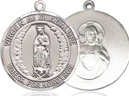 [7206RDSPSS] Sterling Silver Virgen de Guadalupe Medal