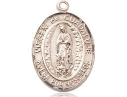 [7206SPGF] 14kt Gold Filled Virgen de Guadalupe Medal