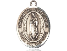 [7206SPSS] Sterling Silver Virgen de Guadalupe Medal