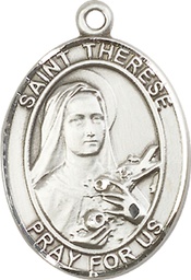 [7210SS] Sterling Silver Saint Therese of Lisieux Medal