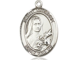 [7210SS] Sterling Silver Saint Therese of Lisieux Medal