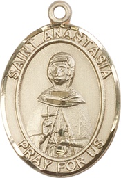 [7213GF] 14kt Gold Filled Saint Anastasia Medal