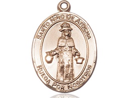 [7214SPGF] 14kt Gold Filled Nino de Atocha Medal