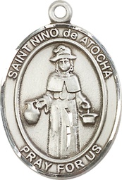 [7214SS] Sterling Silver Nino de Atocha Medal