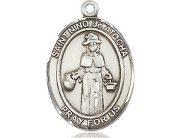 [7214SS] Sterling Silver Nino de Atocha Medal