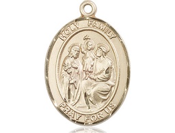 [7218GF] 14kt Gold Filled Holy Family Medal