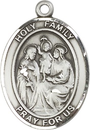 [7218SS] Sterling Silver Holy Family Medal
