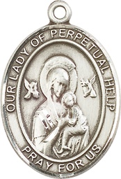 [7222SS] Sterling Silver Our Lady of Perpetual Help Medal