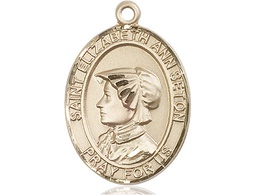 [7224GF] 14kt Gold Filled Saint Elizabeth Ann Seton Medal