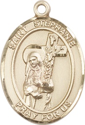 [7228GF] 14kt Gold Filled Saint Stephanie Medal