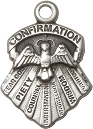 [0886SS] Sterling Silver Seven Gifts Medal