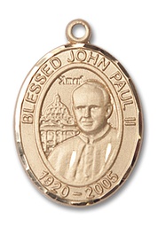 [7234GF] 14kt Gold Filled Saint John Paul II Medal
