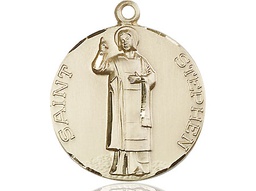 [0914GF] 14kt Gold Filled Saint Stephen Medal
