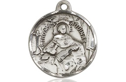[0956SS] Sterling Silver Saint Thomas Aquinas Medal