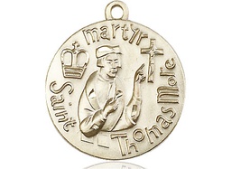 [0957GF] 14kt Gold Filled Saint Thomas More Medal