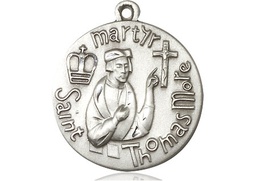 [0957SS] Sterling Silver Saint Thomas More Medal