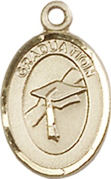 [0972GF] 14kt Gold Filled Graduation Medal