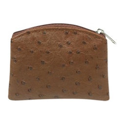 [HI-1671-05] Brown Ostrich Skin Pattern Case