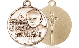 [1003GF] 14kt Gold Filled Saint John Paul II Vatican Medal