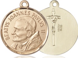 [1009GF] 14kt Gold Filled Saint John Paul II Medal