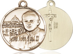 [1013GF] 14kt Gold Filled Saint John Paul II Vatican Medal