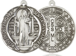[1057SS] Sterling Silver Saint Benedict Medal