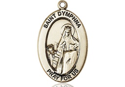 [11032GF] 14kt Gold Filled Saint Dymphna Medal