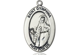 [11032SS] Sterling Silver Saint Dymphna Medal
