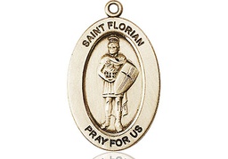 [11034GF] 14kt Gold Filled Saint Florian Medal