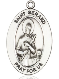 [11042SS] Sterling Silver Saint Gerard Majella Medal