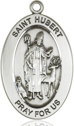 [11045SS] Sterling Silver Saint Hubert of Liege Medal