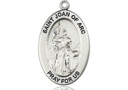 [11053SS] Sterling Silver Saint Joan of Arc Medal