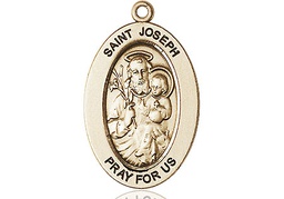 [11058GF] 14kt Gold Filled Saint Joseph Medal