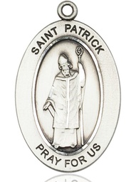 [11084SS] Sterling Silver Saint Patrick Medal