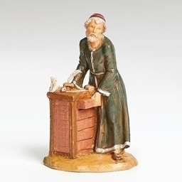 [RO-54116] 5" Scale Zacchaeus Tax Collector Nativity Figure - Christmas