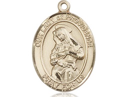 [7087KT] 14kt Gold Our Lady of Providence Medal