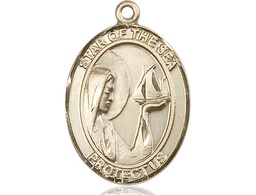 [7101KT] 14kt Gold Our Lady Star of the Sea Medal