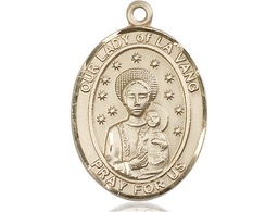 [7115KT] 14kt Gold Our Lady of la Vang Medal